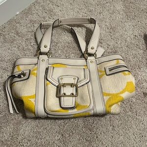 COACH VINTAGE SIGNATURE CS TOTE 
HANDBAG